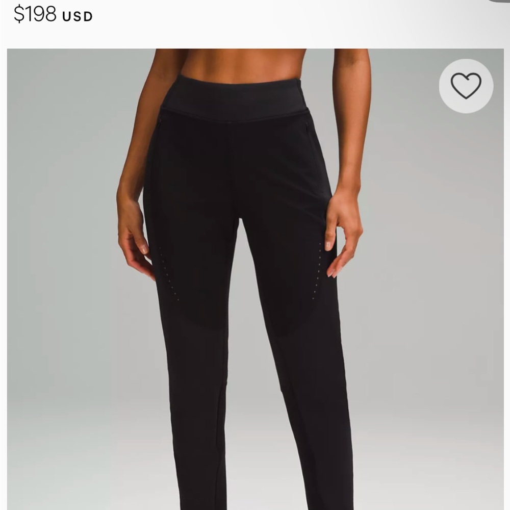 Lululemon Black High-Waisted hiking pants